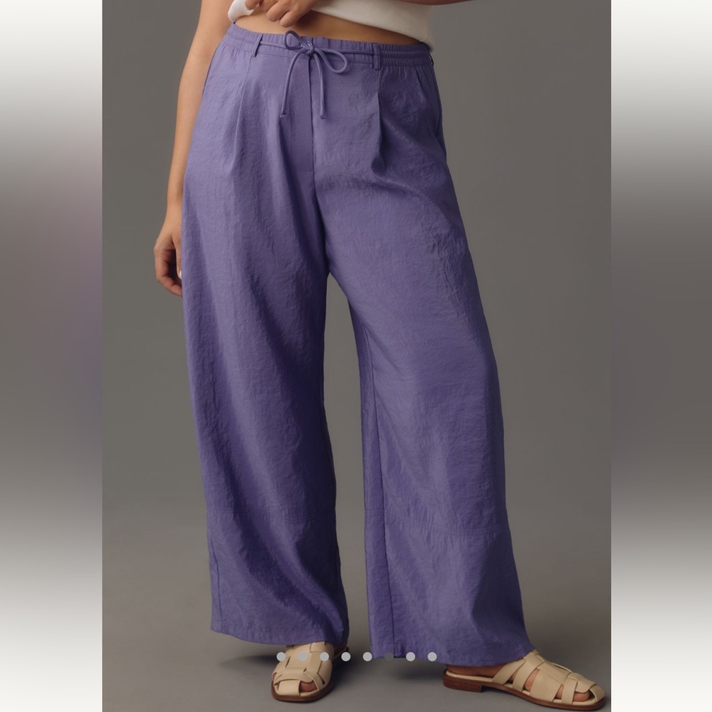 Maeve Seamed Wide-Leg Track Pants